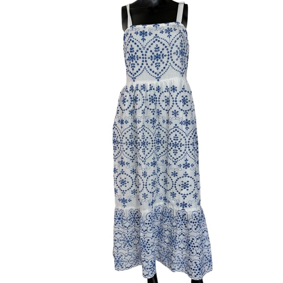dress nado Dresses & Skirts - Chic Blue and White Floral Maxi Dress